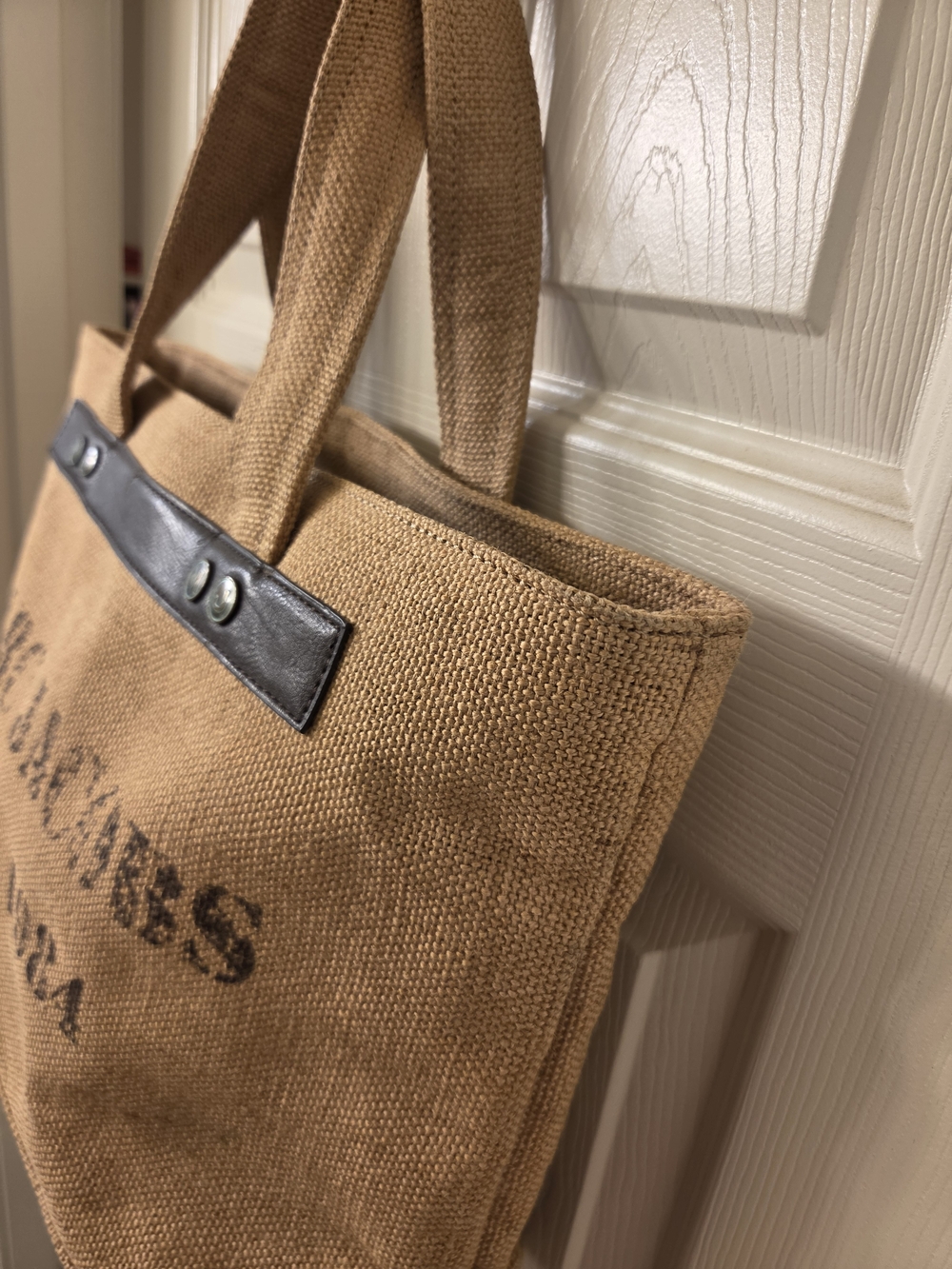 Marc Jacobs Tan Canvas Tote with Dark Brown Trim - Picture 4 of 16